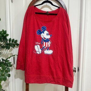 Red Mickey Mouse sweatshirt - size 4X